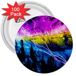 Night Skiing Colored Dead Grateful Lights Mountain 3  Buttons (100 pack) 