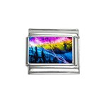 Night Skiing Colored Dead Grateful Lights Mountain Italian Charm (9mm)