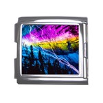 Night Skiing Colored Dead Grateful Lights Mountain Mega Link Italian Charm (18mm)