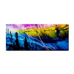 Night Skiing Colored Dead Grateful Lights Mountain Hand Towel