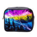 Night Skiing Colored Dead Grateful Lights Mountain Mini Toiletries Bag (Two Sides)