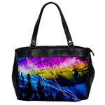 Night Skiing Colored Dead Grateful Lights Mountain Oversize Office Handbag