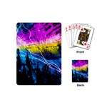 Night Skiing Colored Dead Grateful Lights Mountain Playing Cards Single Design (Mini)