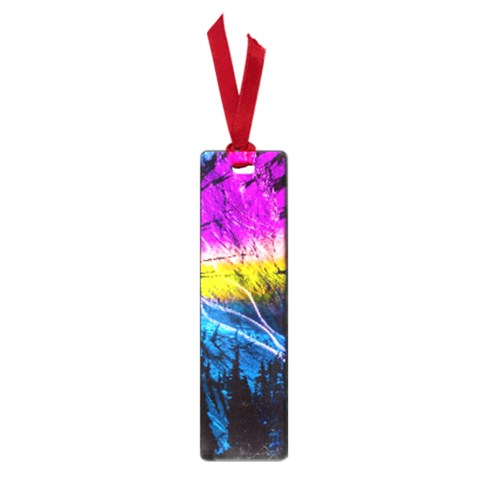 Night Skiing Colored Dead Grateful Lights Mountain Small Book Marks from ArtsNow.com Front