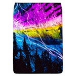 Night Skiing Colored Dead Grateful Lights Mountain Removable Flap Cover (L)