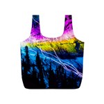 Night Skiing Colored Dead Grateful Lights Mountain Full Print Recycle Bag (S)