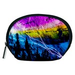 Night Skiing Colored Dead Grateful Lights Mountain Accessory Pouch (Medium)