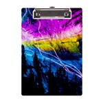 Night Skiing Colored Dead Grateful Lights Mountain A5 Acrylic Clipboard