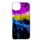 Night Skiing Colored Dead Grateful Lights Mountain iPhone 14 Plus TPU UV Print Case