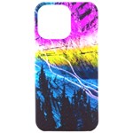 Night Skiing Colored Dead Grateful Lights Mountain iPhone 15 Pro Max Black UV Print PC Hardshell Case