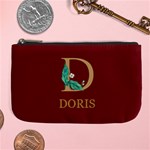 Personalized Initial Name Large Coin Purse Large Coin Purse