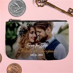 Personalized Save the Date Wedding Couple Photo Name Large Coin Purse Large Coin Purse