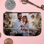 Personalized Wedding Couple Photo Name Large Coin Purse Large Coin Purse