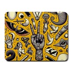 Yellow Template Design Small Mousepad