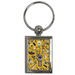 Yellow Template Design Key Chain (Rectangle)