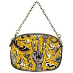 Yellow Template Design Chain Purse (One Side)