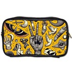 Yellow Template Design Toiletries Bag (Two Sides)