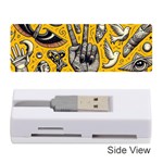 Yellow Template Design Memory Card Reader (Stick)