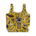 Yellow Template Design Full Print Recycle Bag (M)