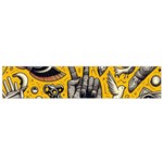 Yellow Template Design Small Premium Plush Fleece Scarf