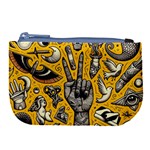 Yellow Template Design Large Coin Purse