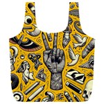 Yellow Template Design Full Print Recycle Bag (XXL)