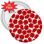 Flower Poppies Plant Petal 3  Buttons (10 pack) 