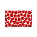 Flower Poppies Plant Petal Sticker (Rectangular)