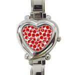 Flower Poppies Plant Petal Heart Italian Charm Watch