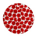 Flower Poppies Plant Petal Round Ornament (Two Sides)