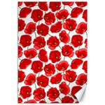 Flower Poppies Plant Petal Canvas 12  x 18 