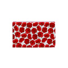 Flower Poppies Plant Petal Cosmetic Bag (Small) from ArtsNow.com Front