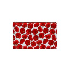 Flower Poppies Plant Petal Cosmetic Bag (Small) from ArtsNow.com Front