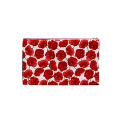 Flower Poppies Plant Petal Cosmetic Bag (Small) from ArtsNow.com Back