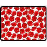 Flower Poppies Plant Petal Fleece Blanket (Large)