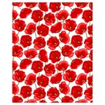 Flower Poppies Plant Petal Drawstring Bag (Small)