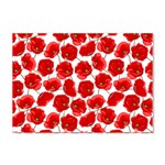 Flower Poppies Plant Petal Crystal Sticker (A4)