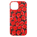 Flower Poppies Plant Petal iPhone 15 Black UV Print PC Hardshell Case