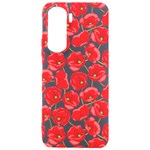 Flower Poppies Plant Petal Samsung Galaxy S24 Plus 6.7 Inch Black TPU UV Case