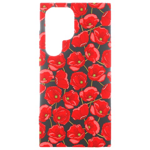 Flower Poppies Plant Petal Samsung Galaxy S24 Ultra 6.9 Inch Black TPU UV Case from ArtsNow.com Front