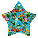 Summer Pattern Seamless Ornament (Star)