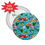 Summer Pattern Seamless 2.25  Buttons (100 pack) 