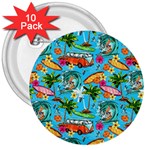 Summer Pattern Seamless 3  Buttons (10 pack) 