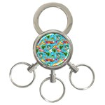 Summer Pattern Seamless 3-Ring Key Chain