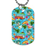 Summer Pattern Seamless Dog Tag (Two Sides)