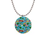 Summer Pattern Seamless 1  Button Necklace