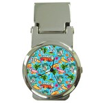 Summer Pattern Seamless Money Clip Watches