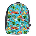 Summer Pattern Seamless School Bag (Large)