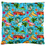 Summer Pattern Seamless Large Cushion Case (One Side)