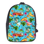 Summer Pattern Seamless School Bag (XL)